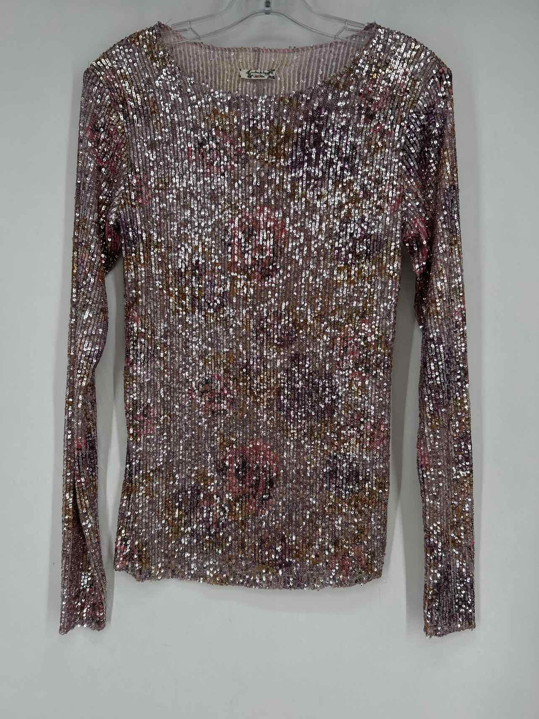 Intimately FP Size S Purple Sequined Long Sleeve