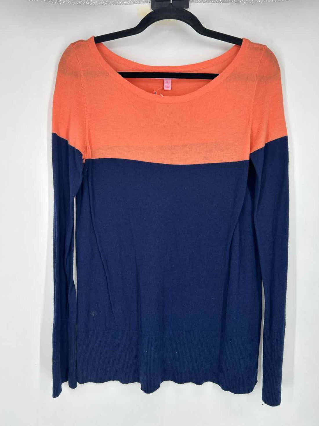 Lilly Pulitzer M Peach & Navy Wool Blend Lilly Pulitzer Sweater