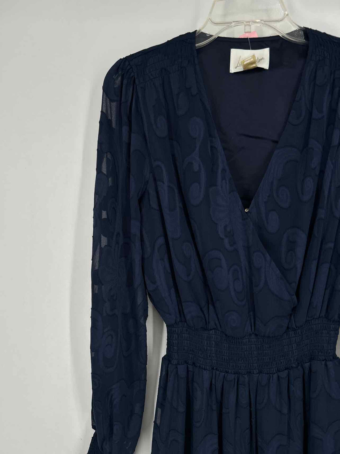 Lilly Pulitzer 4 Navy Print Long Sleeve Lilly Pulitzer Dress