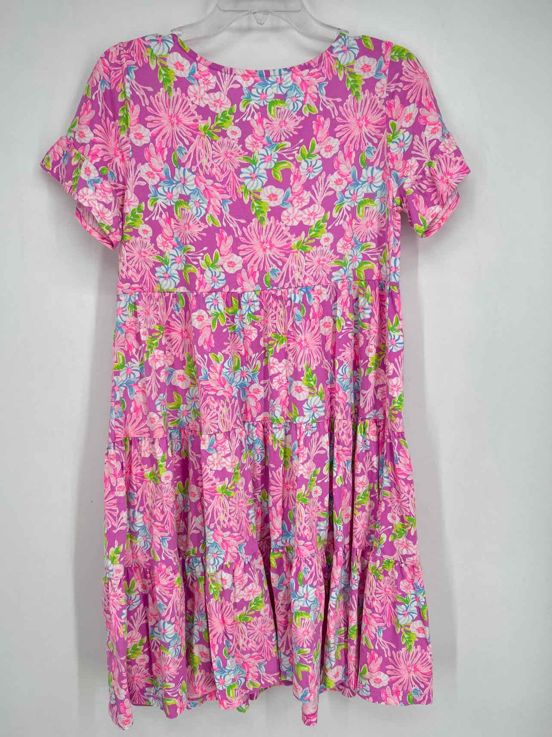 Lilly Pulitzer S Purple Floral Short Sleeve Lilly Pulitzer Dress