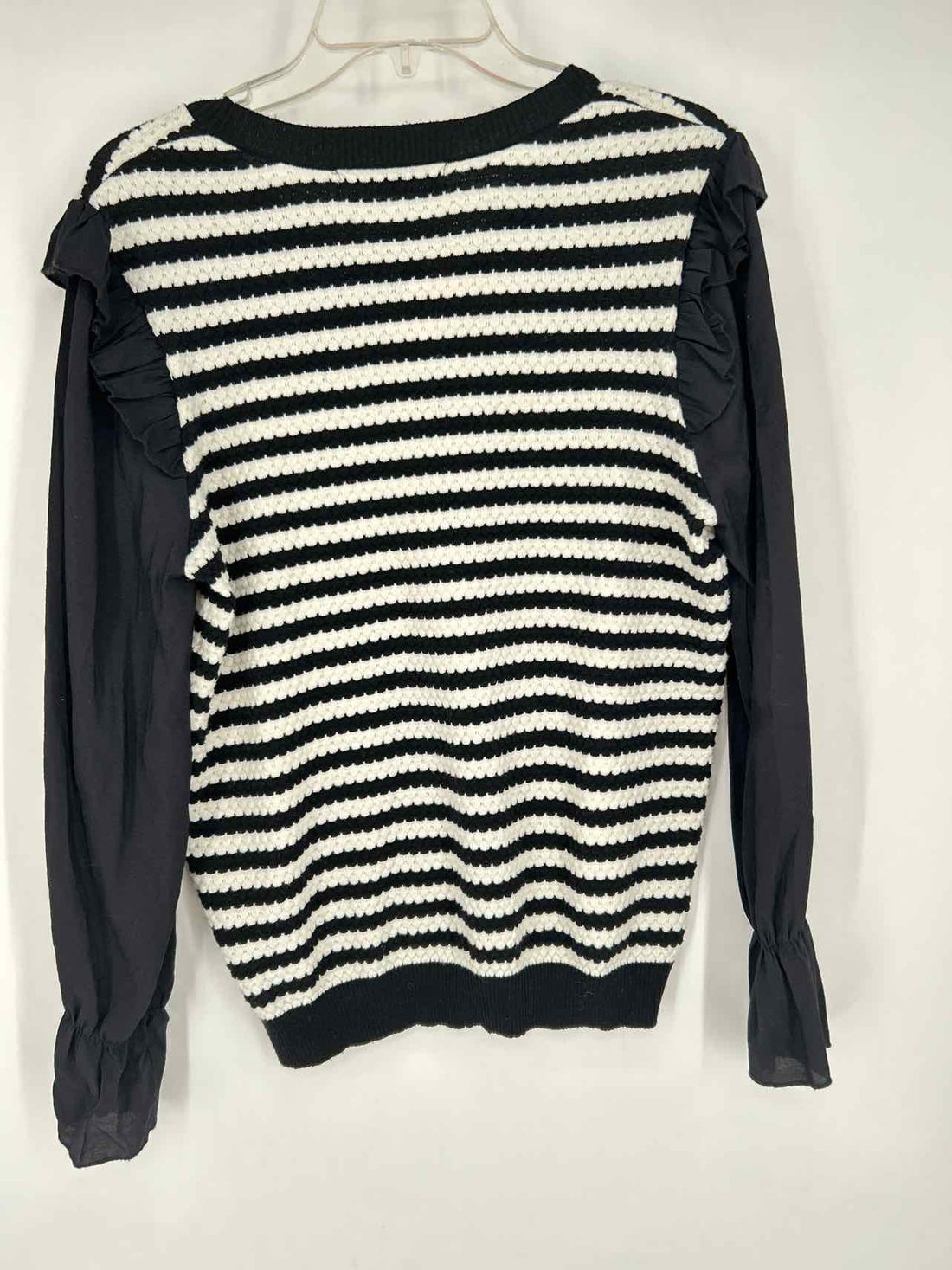 sew in love Size L Black & White Striped Long Sleeve