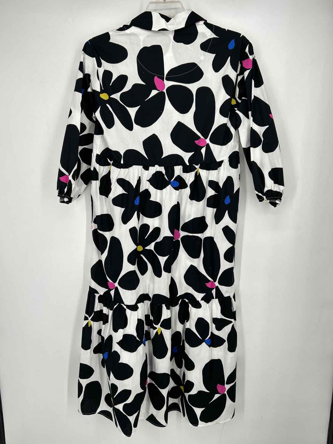 Maeve NWT Size XXS White & Black Print Long Sleeve Dress
