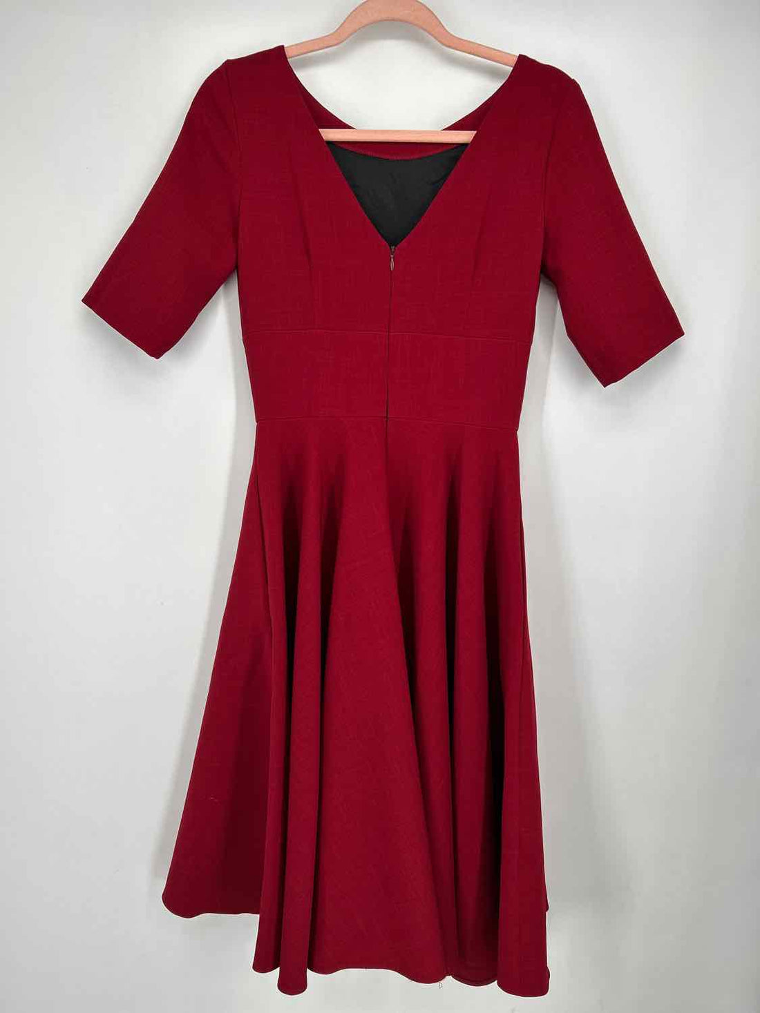 The Pretty Dress Company Size 8 Dark Red Short Sleeve Dress