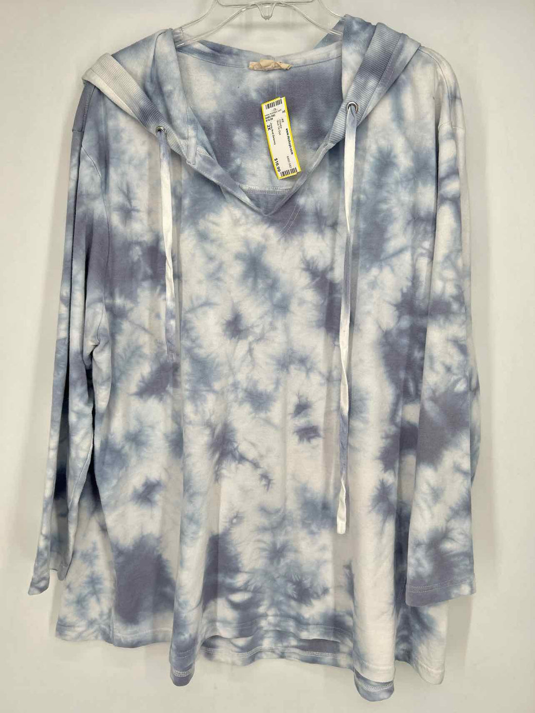 Jane And Delancy Size 2X Blue Tie Dye Hoodie