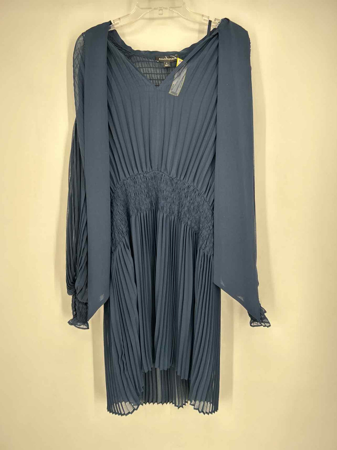 Banana Republic Size L Navy Long Sleeve Dress