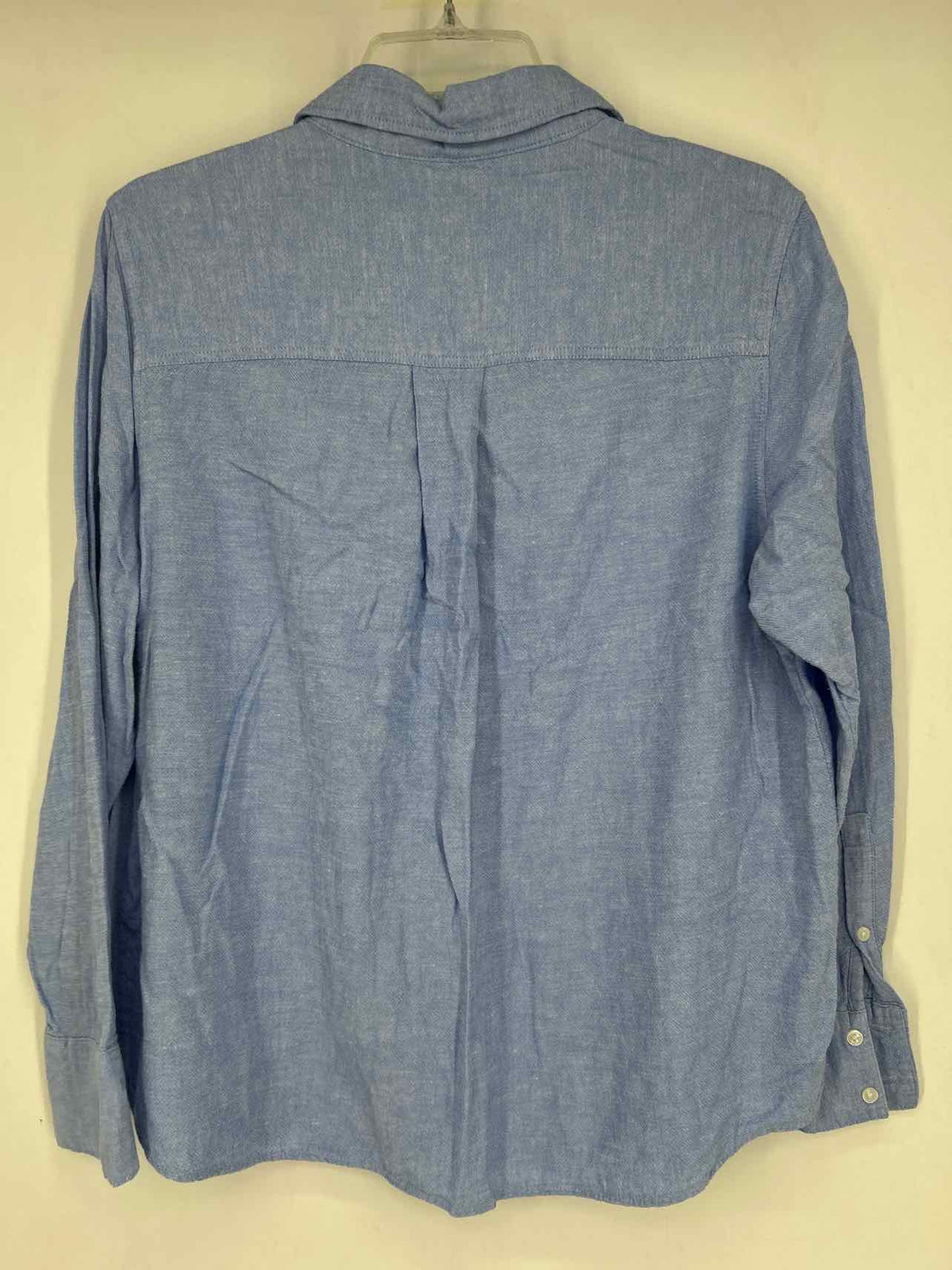 Banana Republic Size L Light Blue Linen Blend Long Sleeve