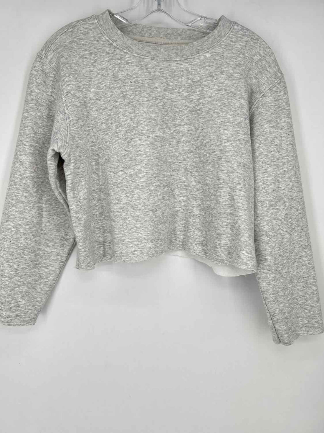 Fabletics Size M Heathered Light Gray Active Sweatshirts