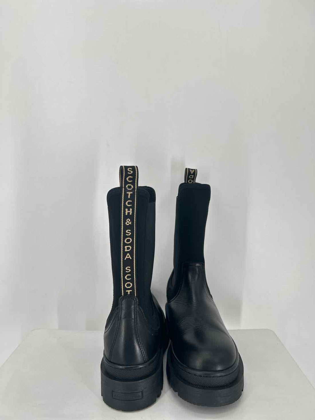 Scotch & Soda Women Size 38 Black Aubri Chelsea Boot