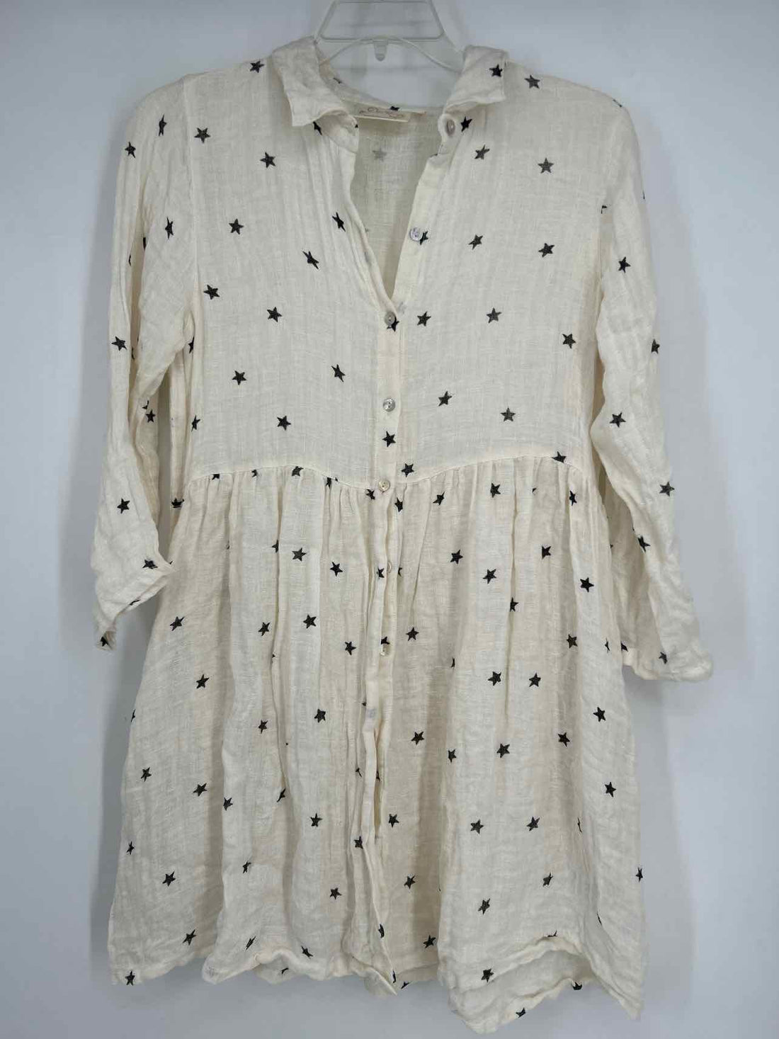 Paper Lace Size M Off White Long Sleeve Dress