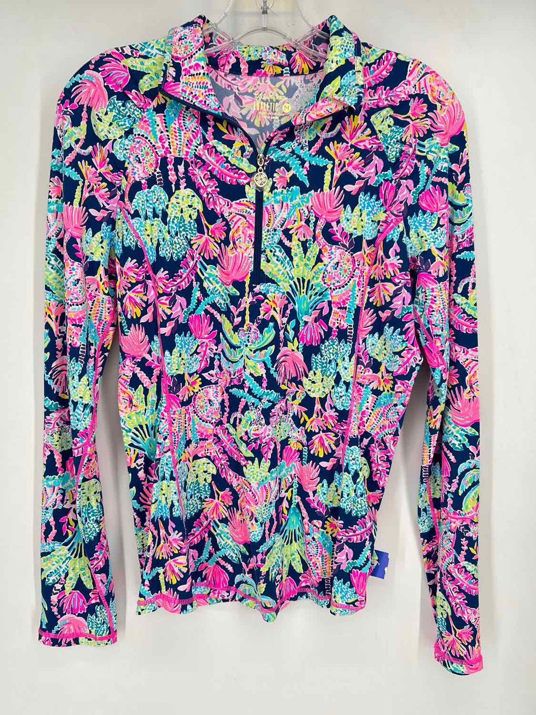 Lilly Pulitzer Luxletic Size M Navy Print Lilly Pulitzer Luxletic Top