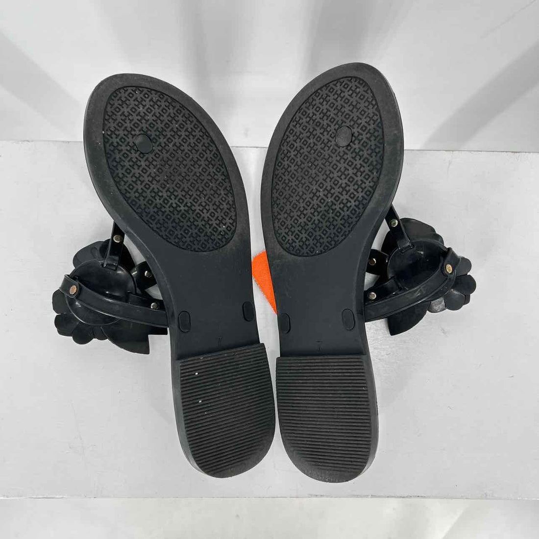 Tory Burch Women Size 7 Black Jelly Sandals