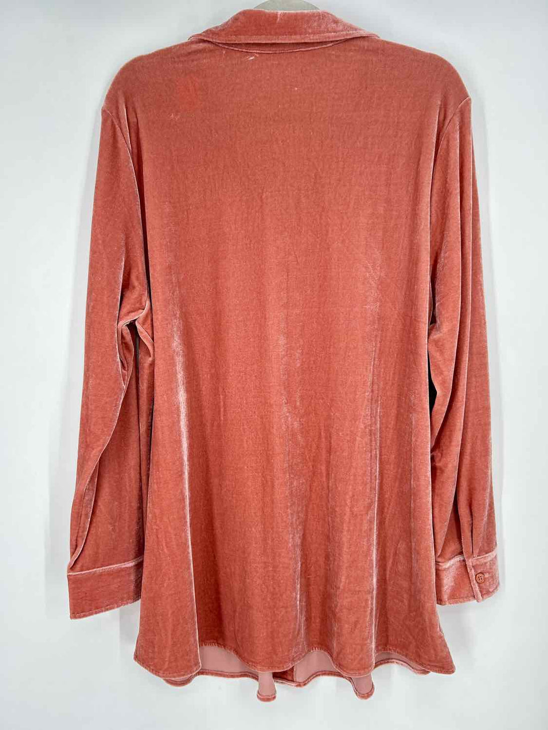 Soft Surroundings Size XL Blush Velvet Long Sleeve Dress