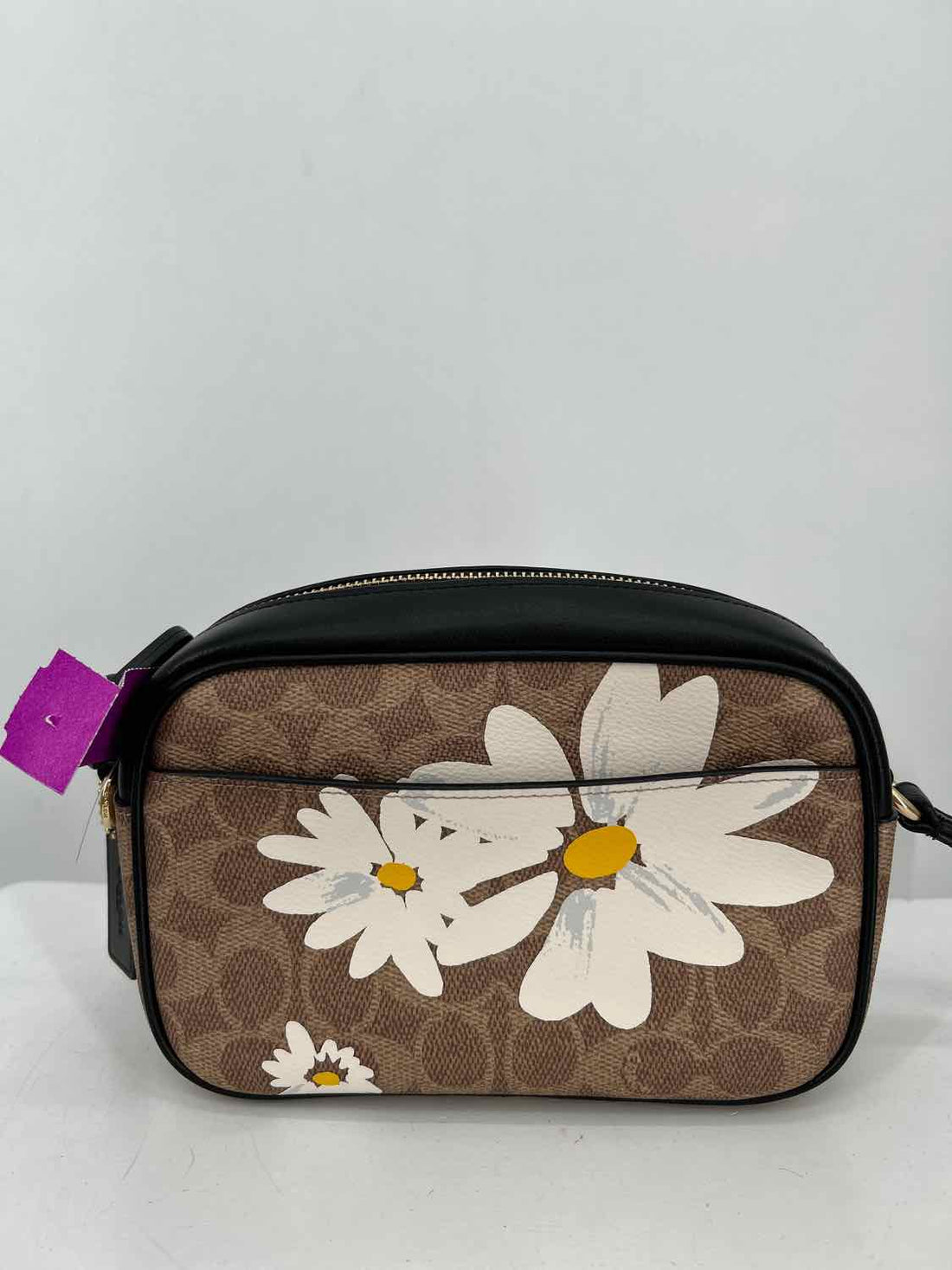 Coach Tan Floral Canvas Pre Owned Crossbody