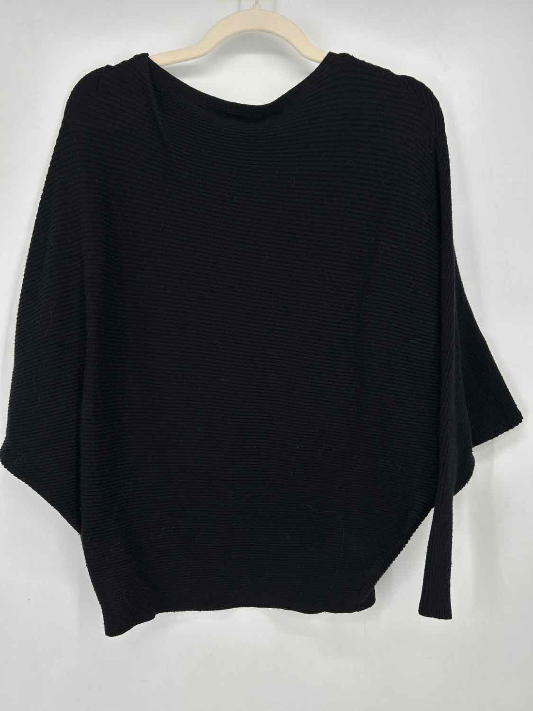 Philosophy Size M Black Ribbed Sweater