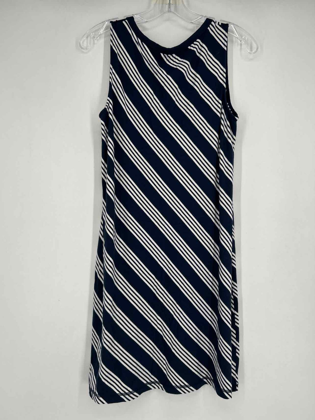 Vineyard Vines Size L Navy & White Striped Dress
