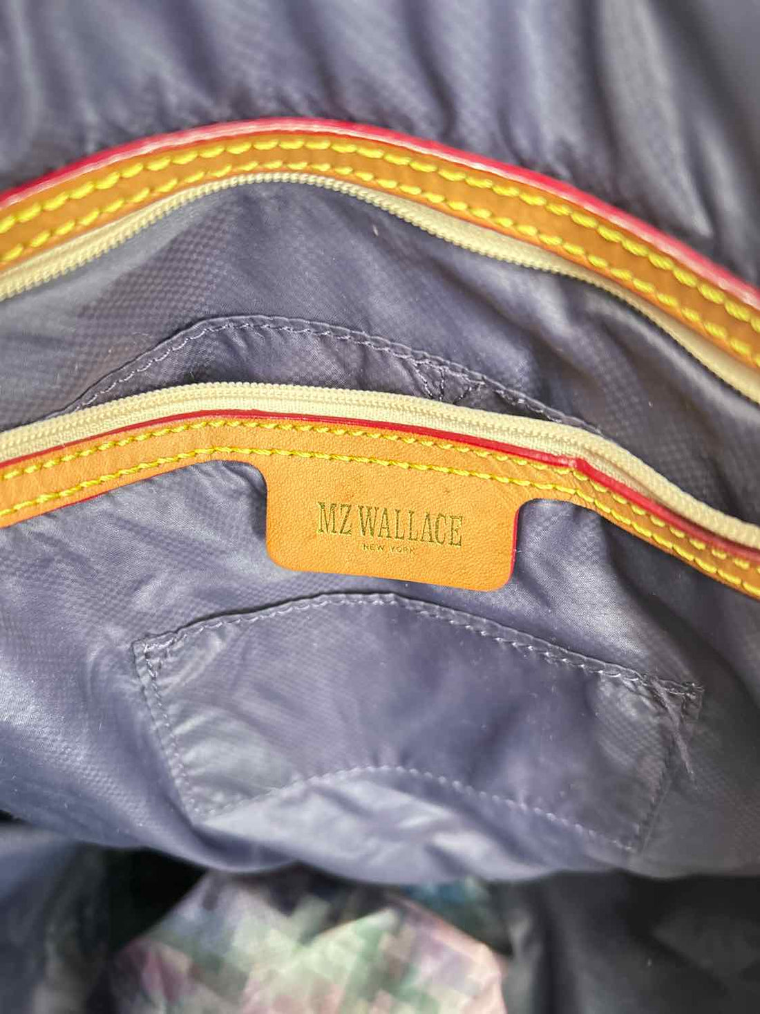 MZ Wallace Purple Pixel Quilted Nylon Tote