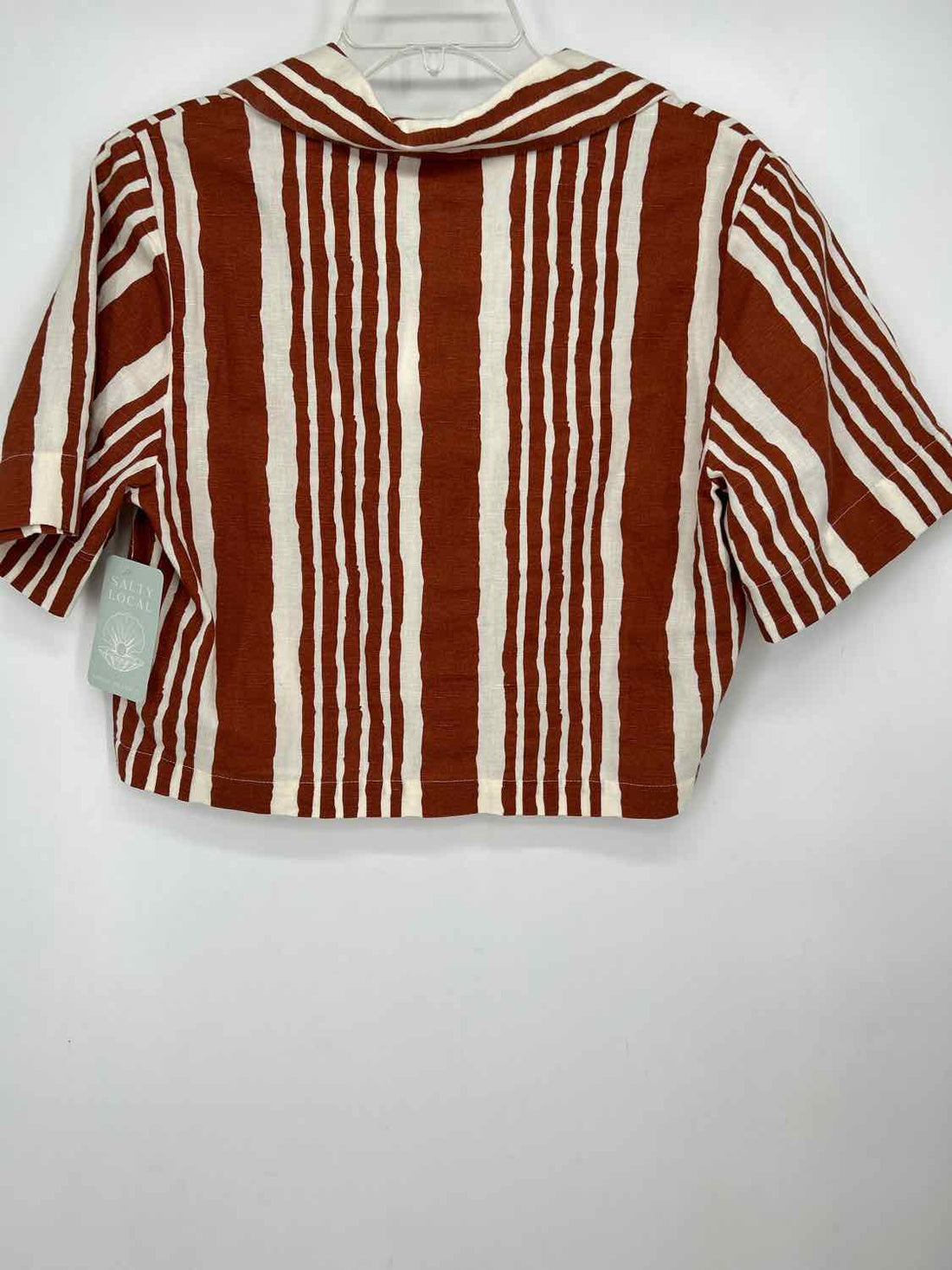Cleobella XS Brown Striped Linen/Cotton NWT Boutique Top