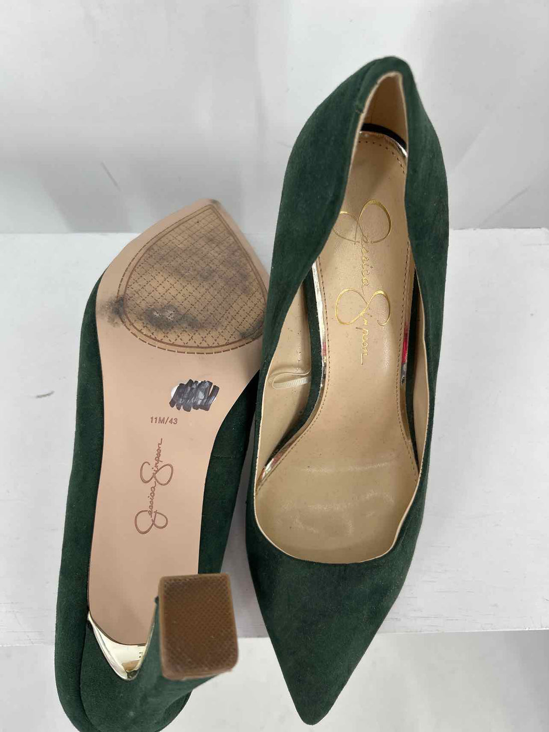Jessica Simpson Women Size 11 Dark Green Heels