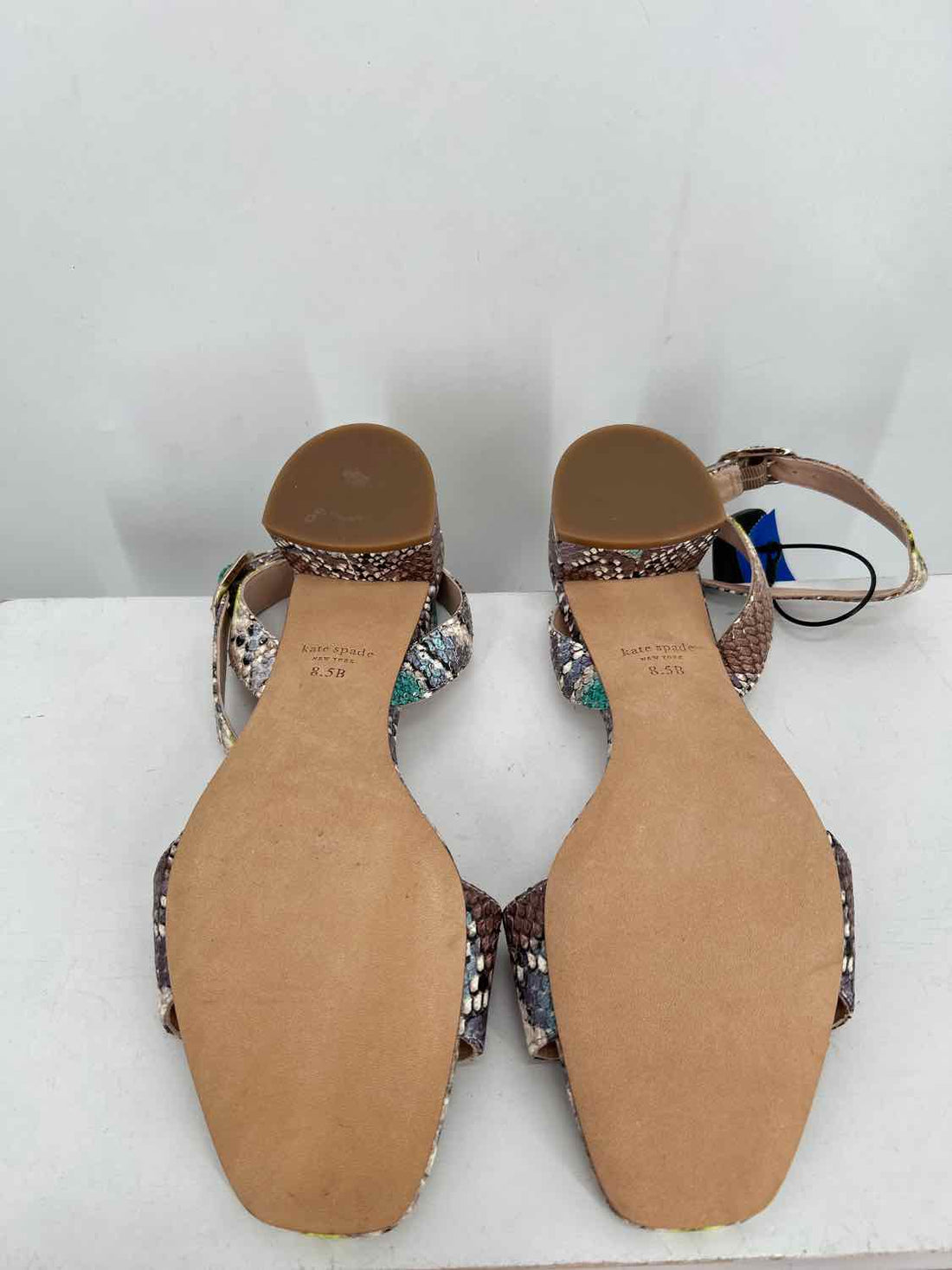 Kate Spade Women Size 8.5 Snake Print Leather Sandals