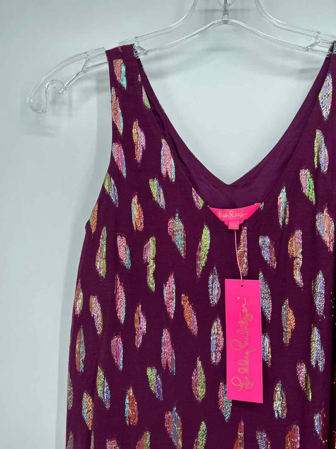 Lilly Pulitzer XXS Burgandy Shimmer NWT Lilly Pulitzer Top