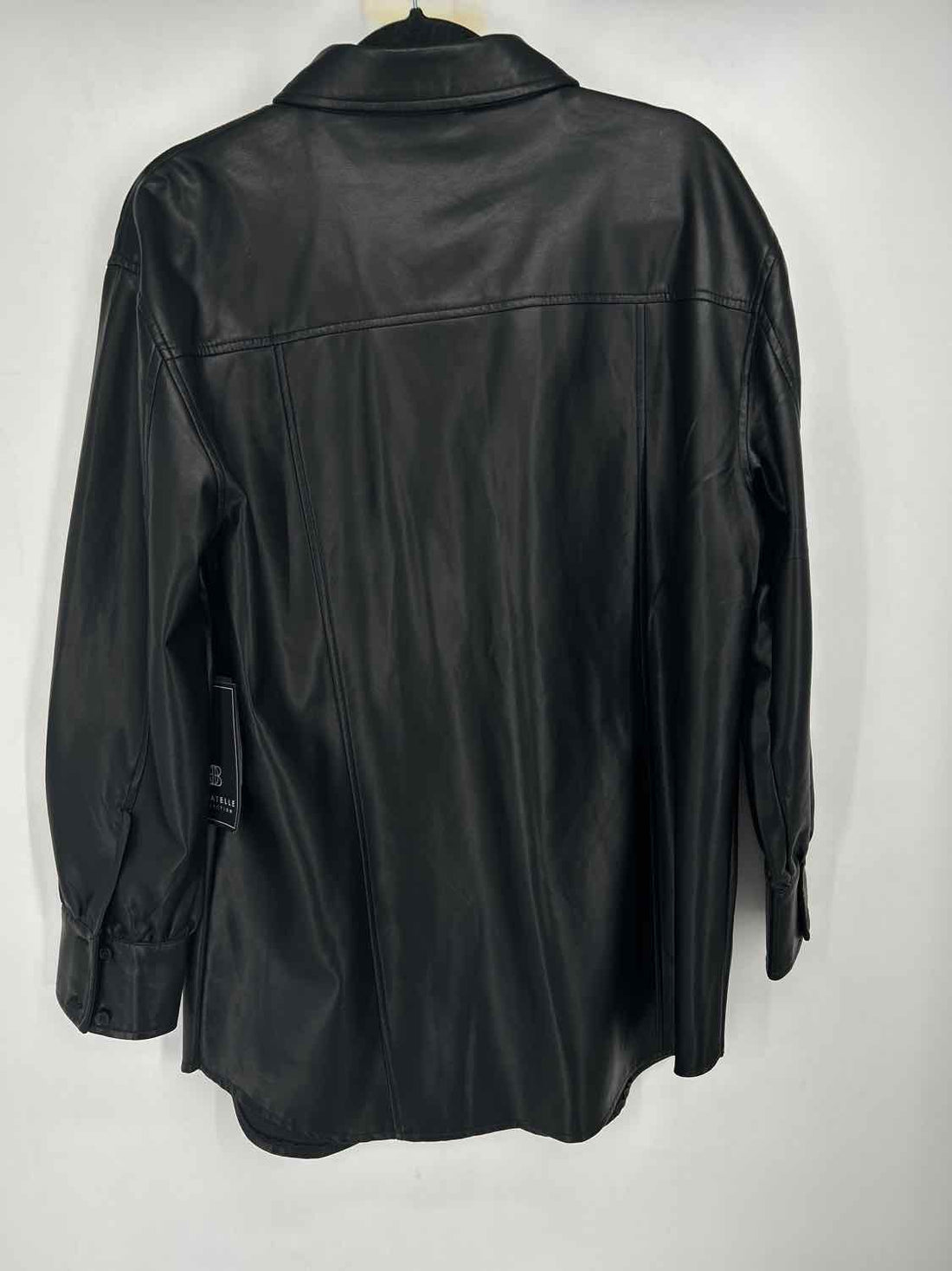Bagatelle Size L Black Vegan Leather Shacket
