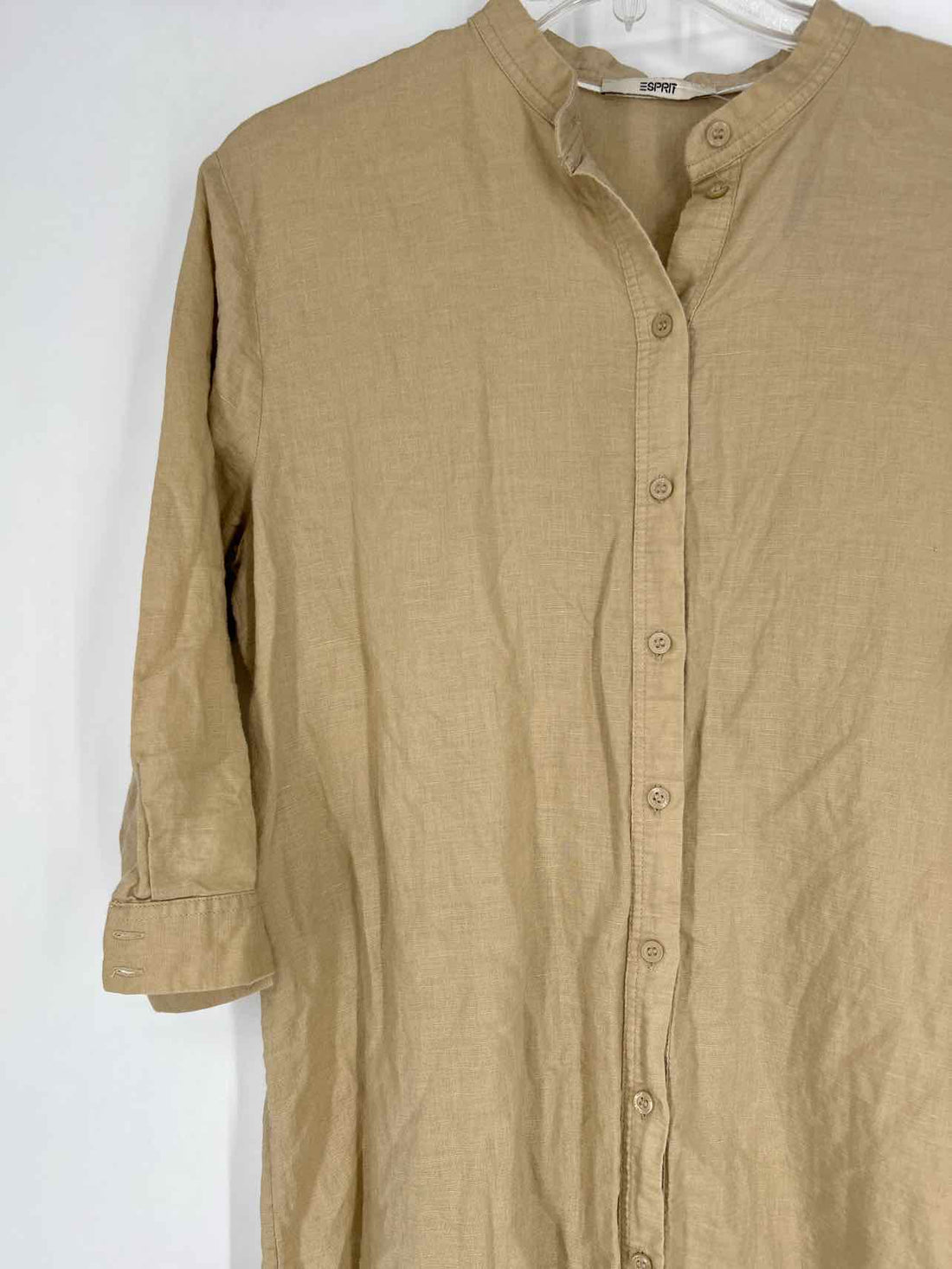 Esprit Size 8 Khaki Linen/Cotton Dress