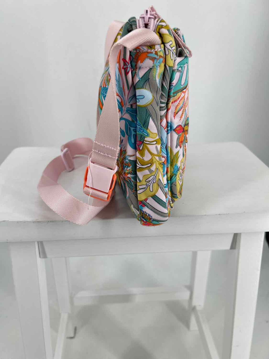 Vera Bradley Light Pink Plant Print Crossbody