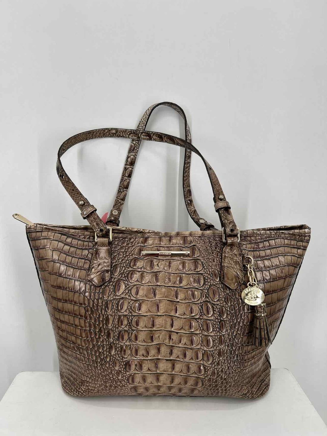 Brahmin Brown Genuine Leather Asher Tote