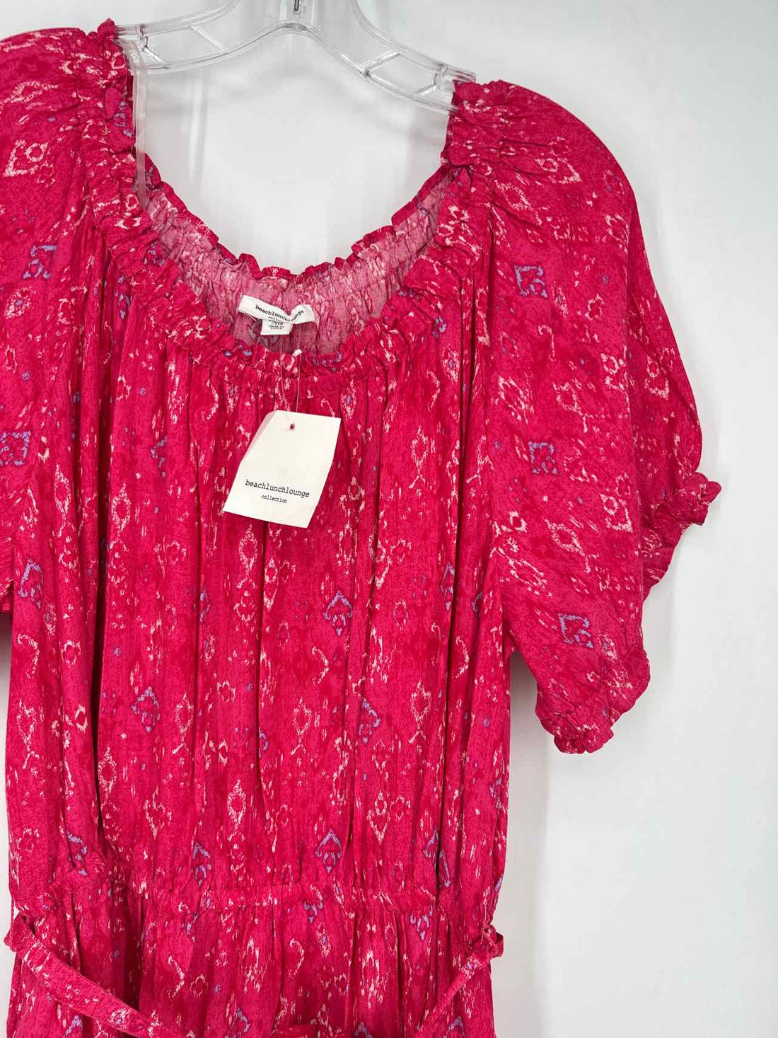 Beach Lunch Lounge Size XXL Hot Pink Print NWT Dress