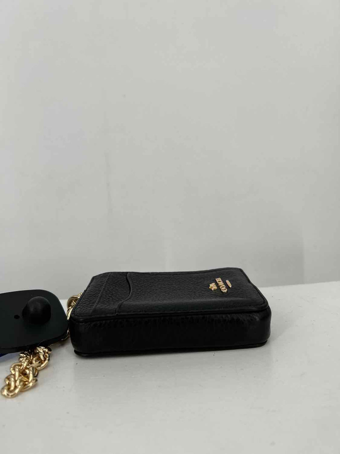 Coach Black Genuine Leather Pre Owned Wallet