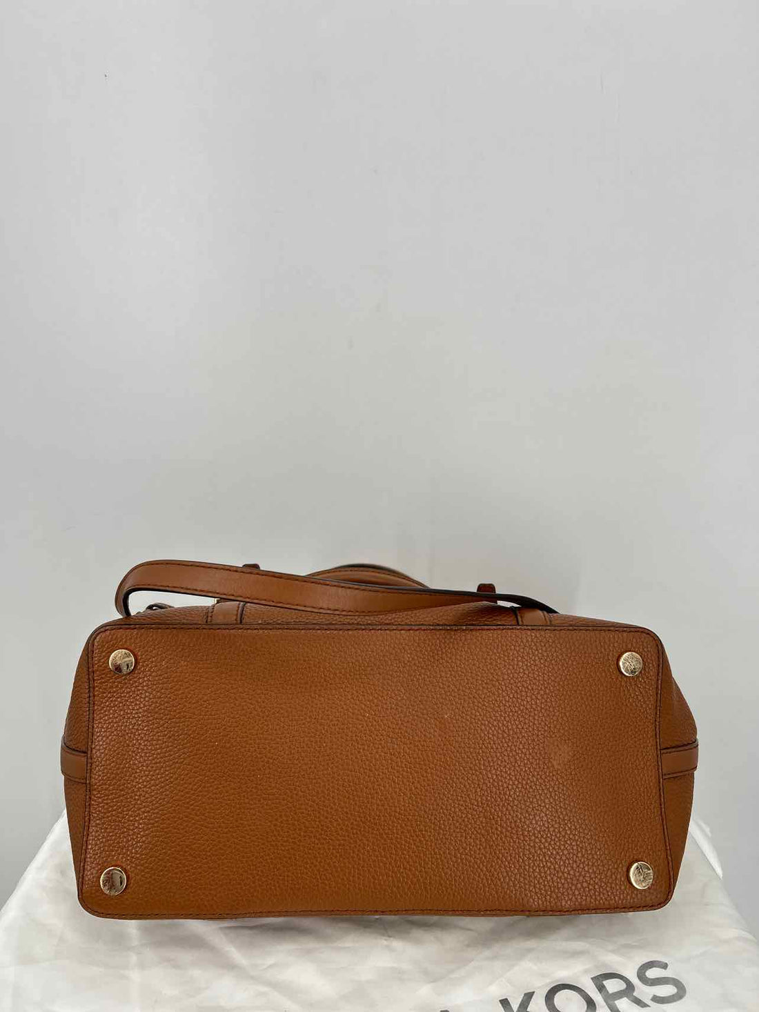 Michael Kors Brown Pebbled Leather Pre Owned Satchel