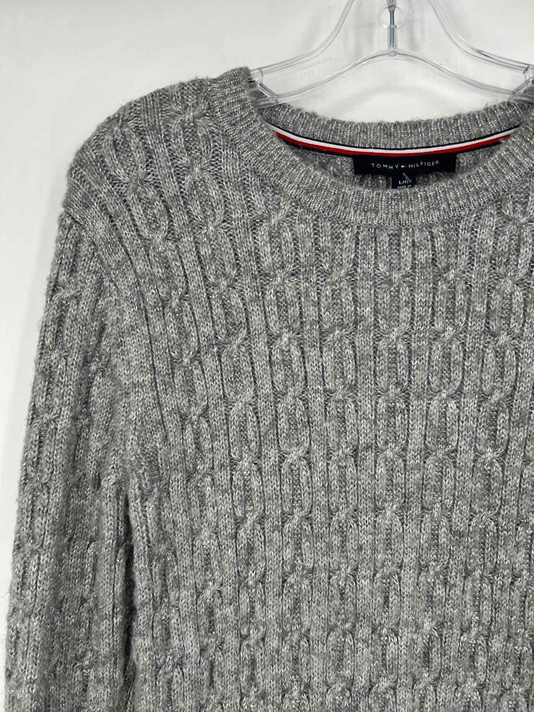 Tommy Hilfiger Size L Silver Sweater