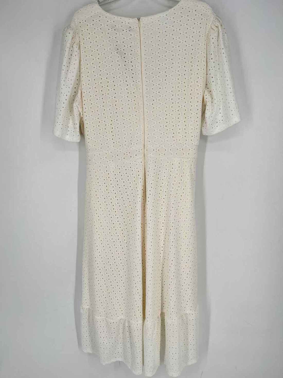 Adorne Size 18W White Eyelet Dress