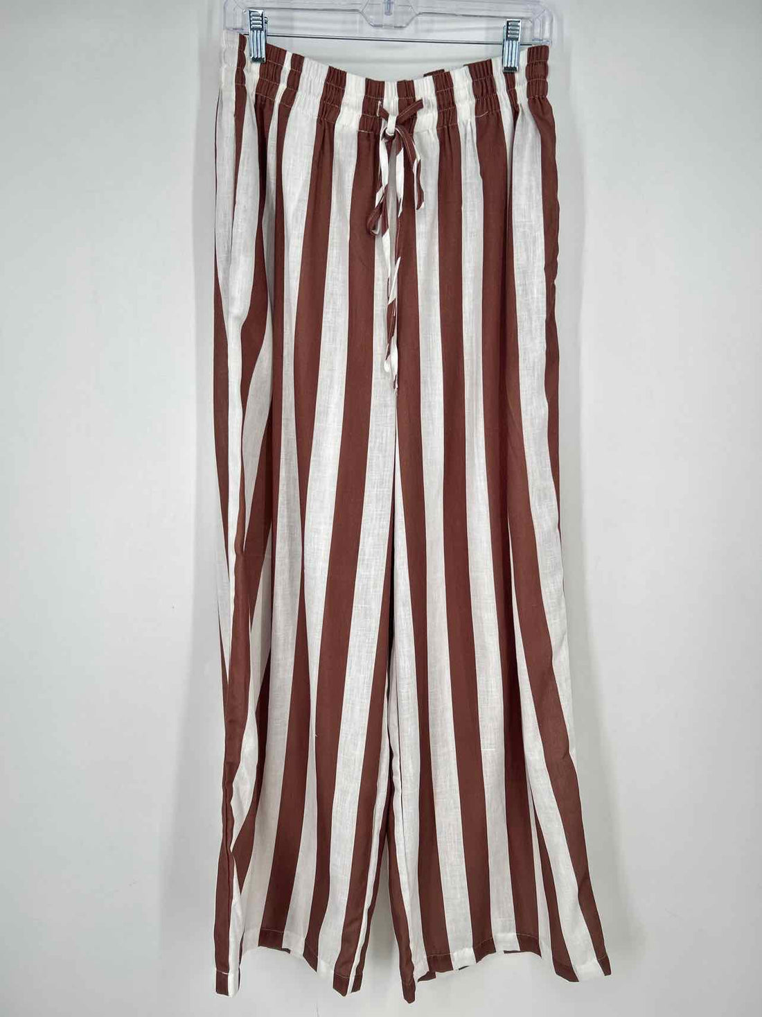 Urban Daizy L Brown & White Striped New Boutique Pants