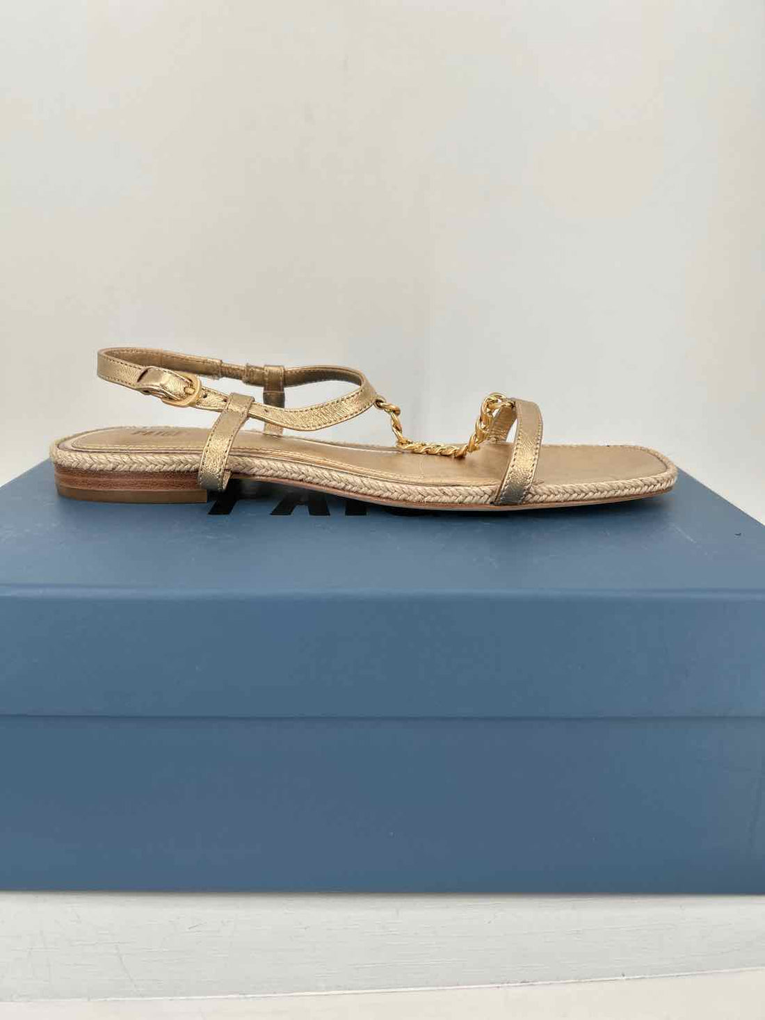 Paige Women Size 9 Gold New In Box Rumi Sandals