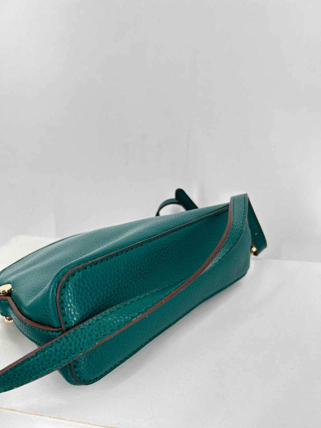 Anne Klein Dark Green Faux Leather Pre Owned Crossbody