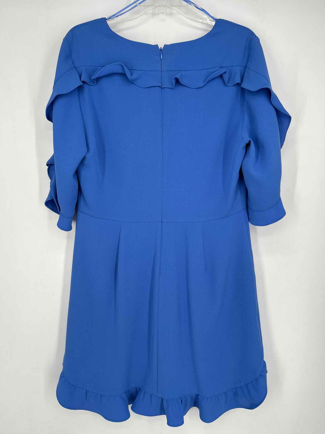 CeCe Size 12 Blue Short Sleeve Dress