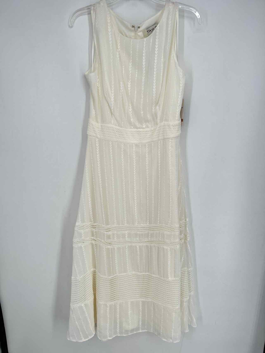 Taylor Size 12 White Eyelet Dress