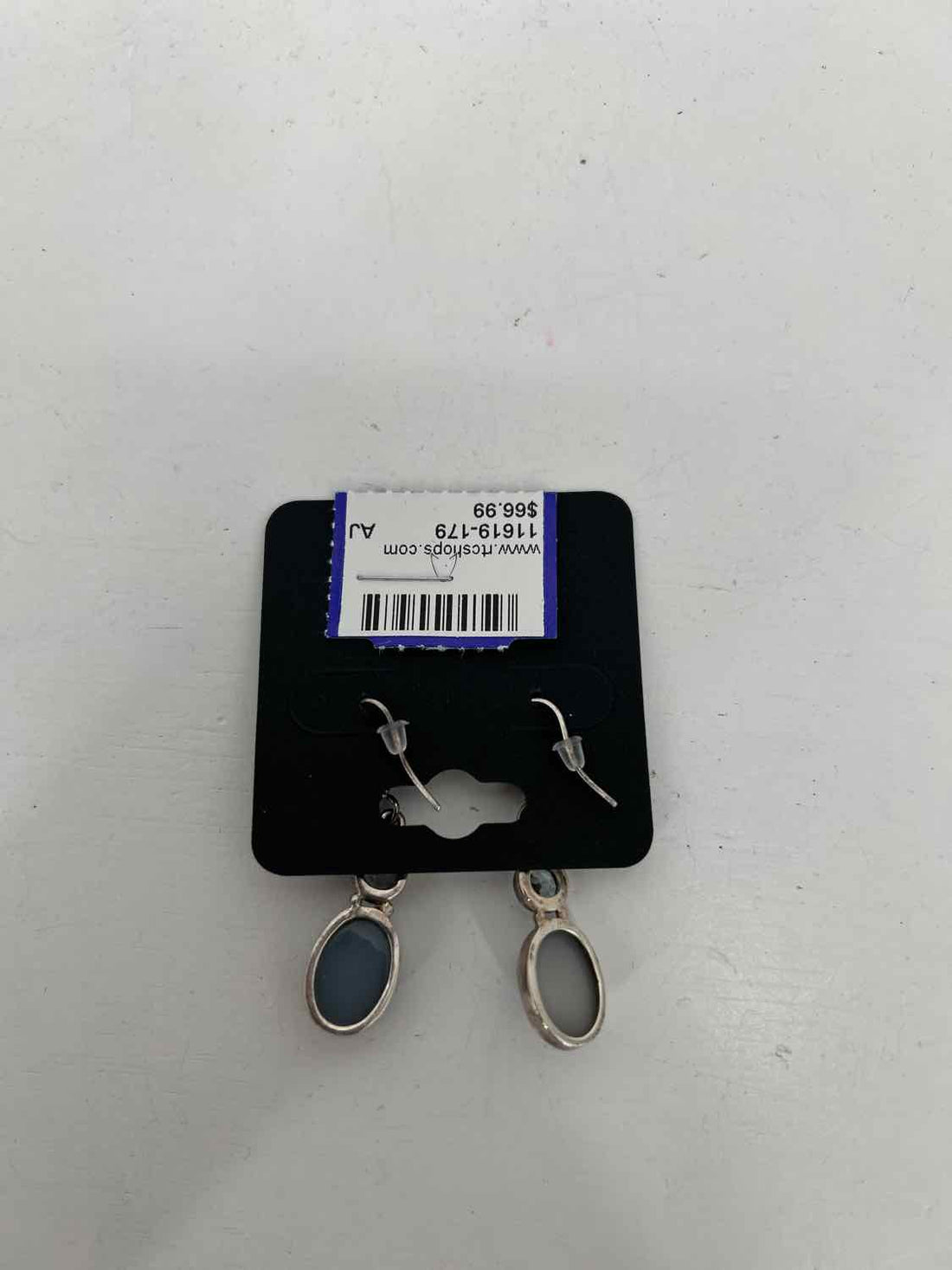 Sterling Silver Druzy Blue Topaz Earrings