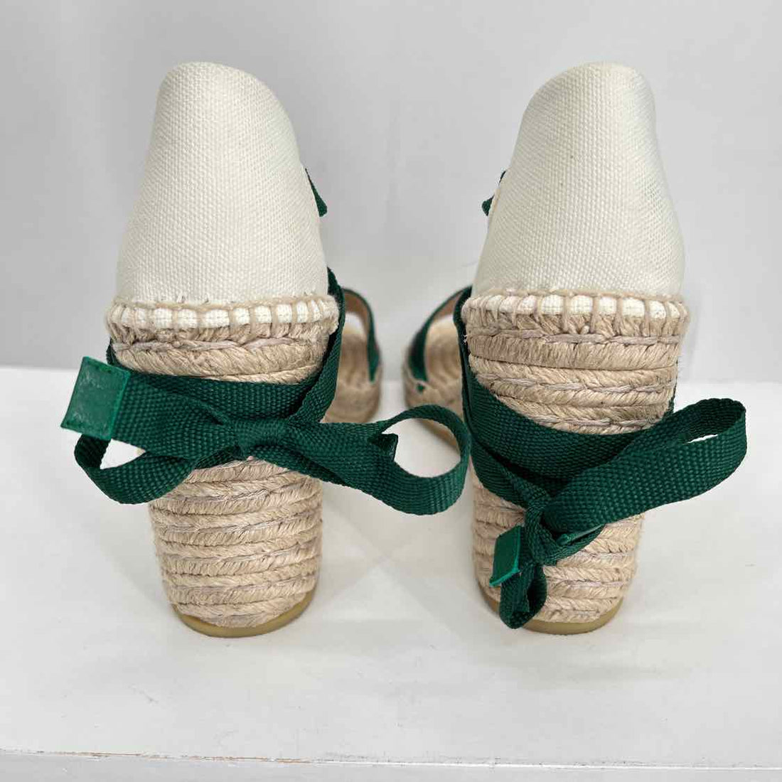 Gucci Lilibeth Women Size 38 Green & Red Pre Owned Espadrilles LUXURY