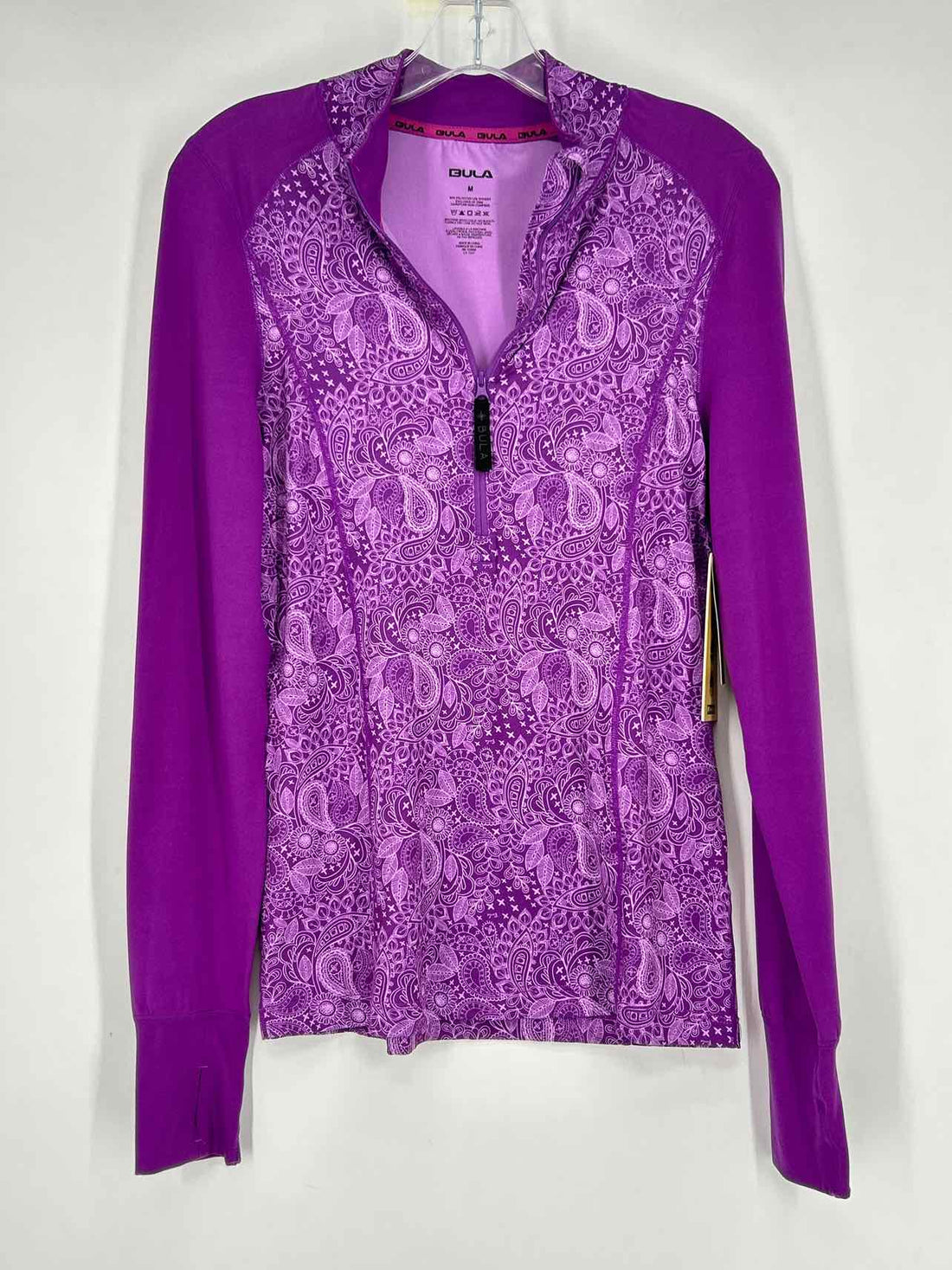 Bula Size M Purple Print NWT Active 2 PC Set