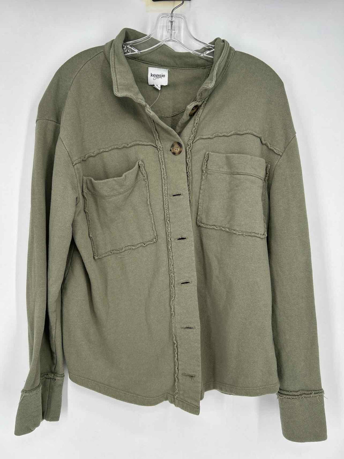 Kensie Size L Green Shacket