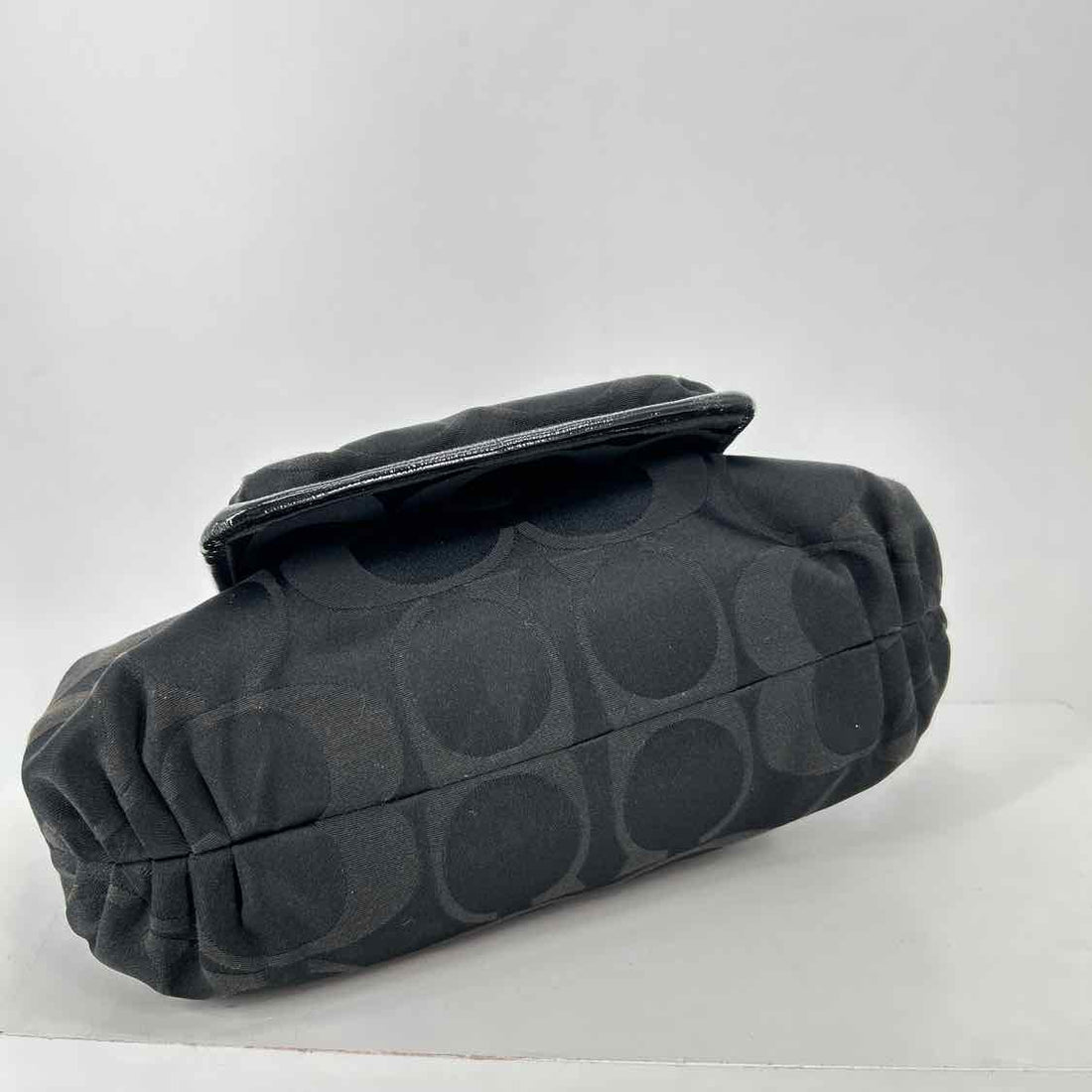 Coach Black Signature Canvas/Leather Vintage Shoulder