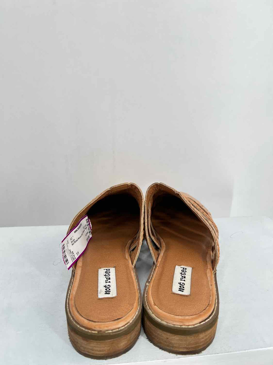 Not Rated Women Size 11 Brown Mules