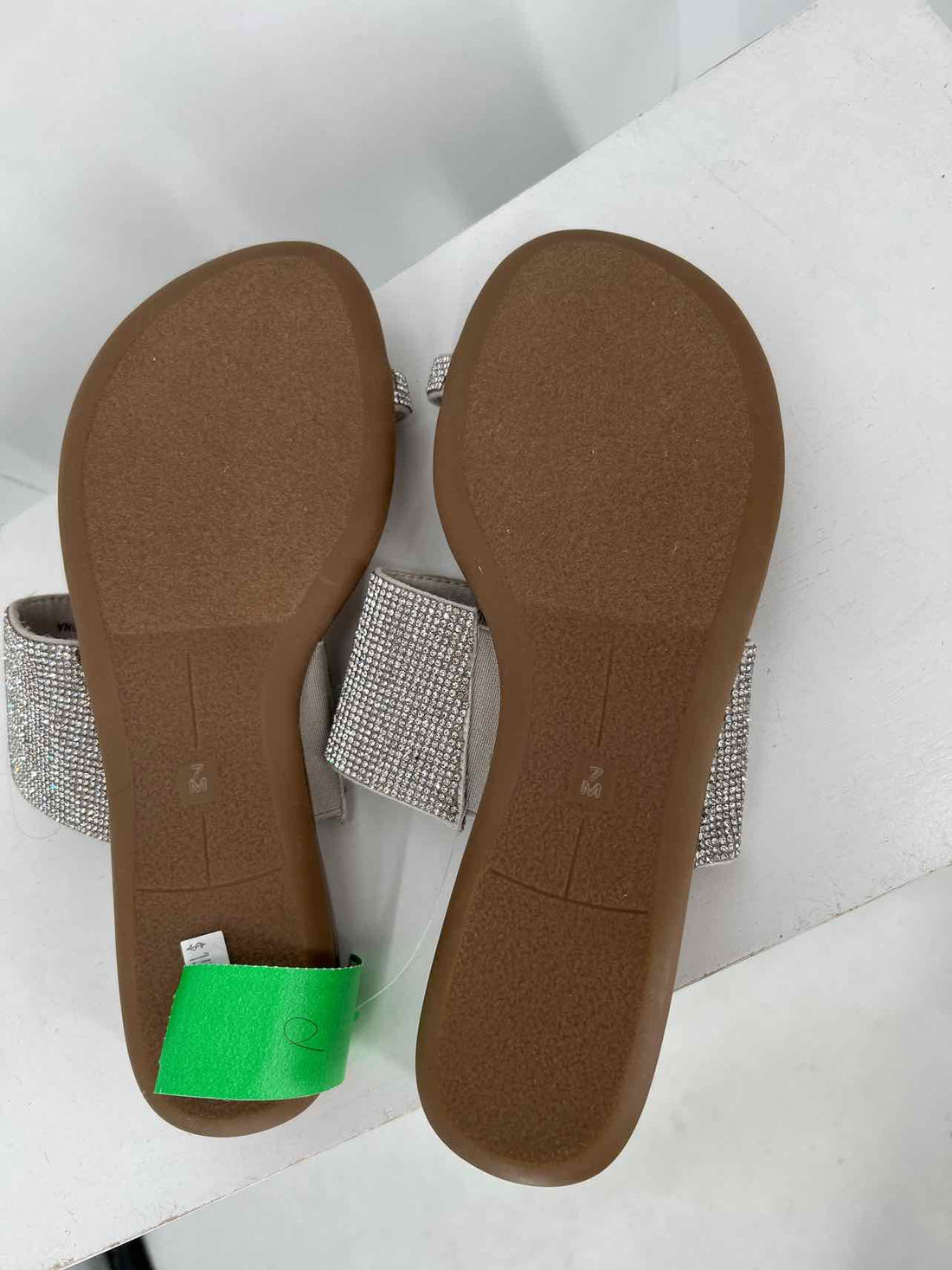 Vaneli Women Size 7 Rhinestone Sandals