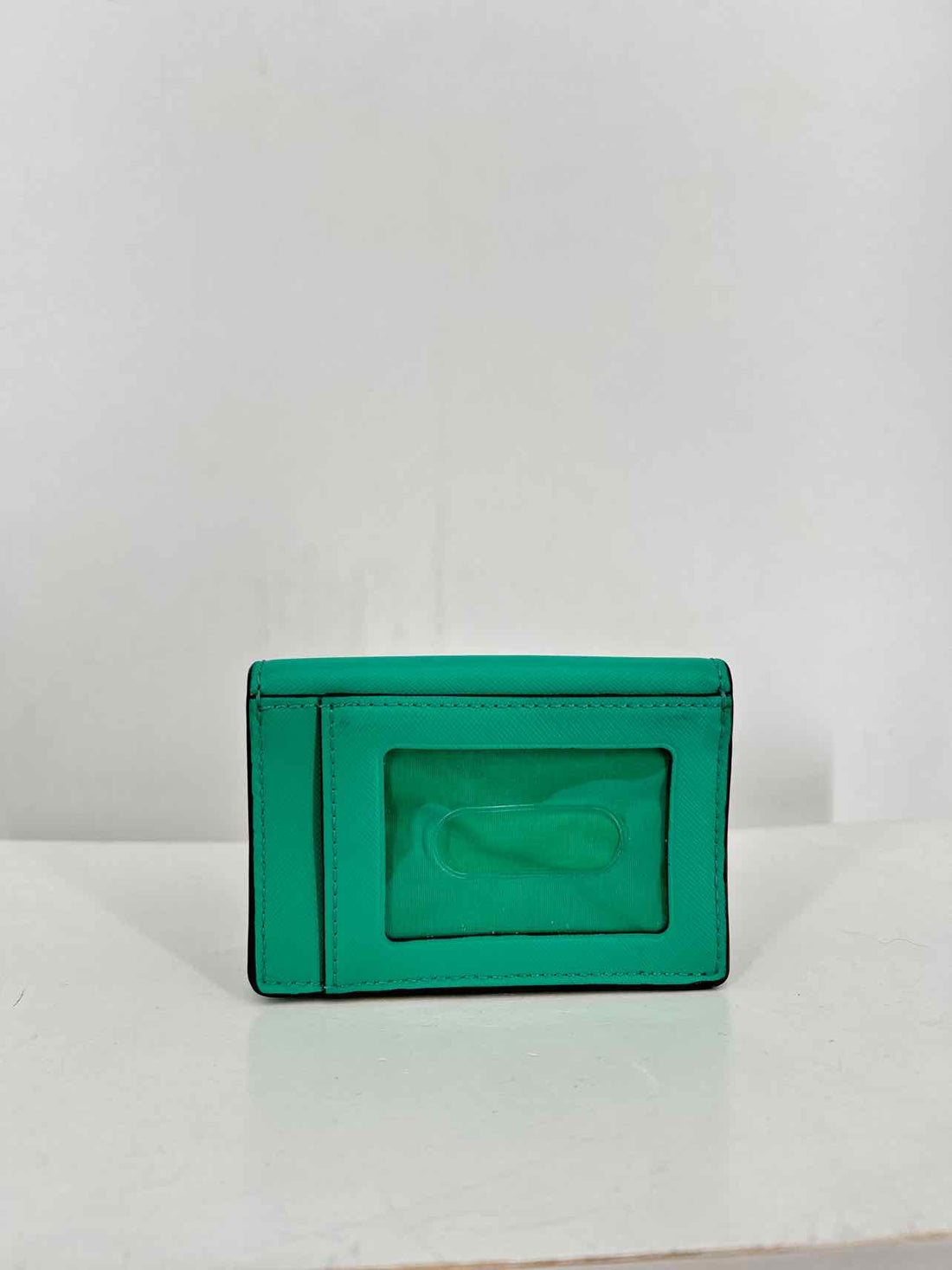 Coach Green Crossgrain Leather Excellent Condition Wallet