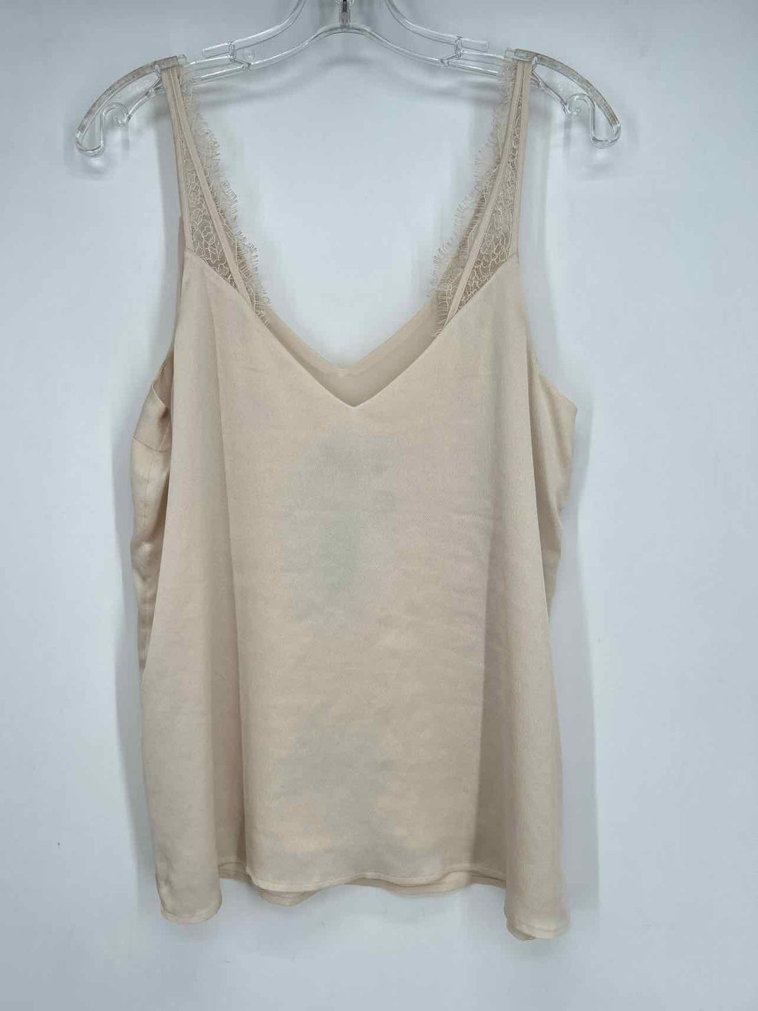 Express Size L Cream Tank Top