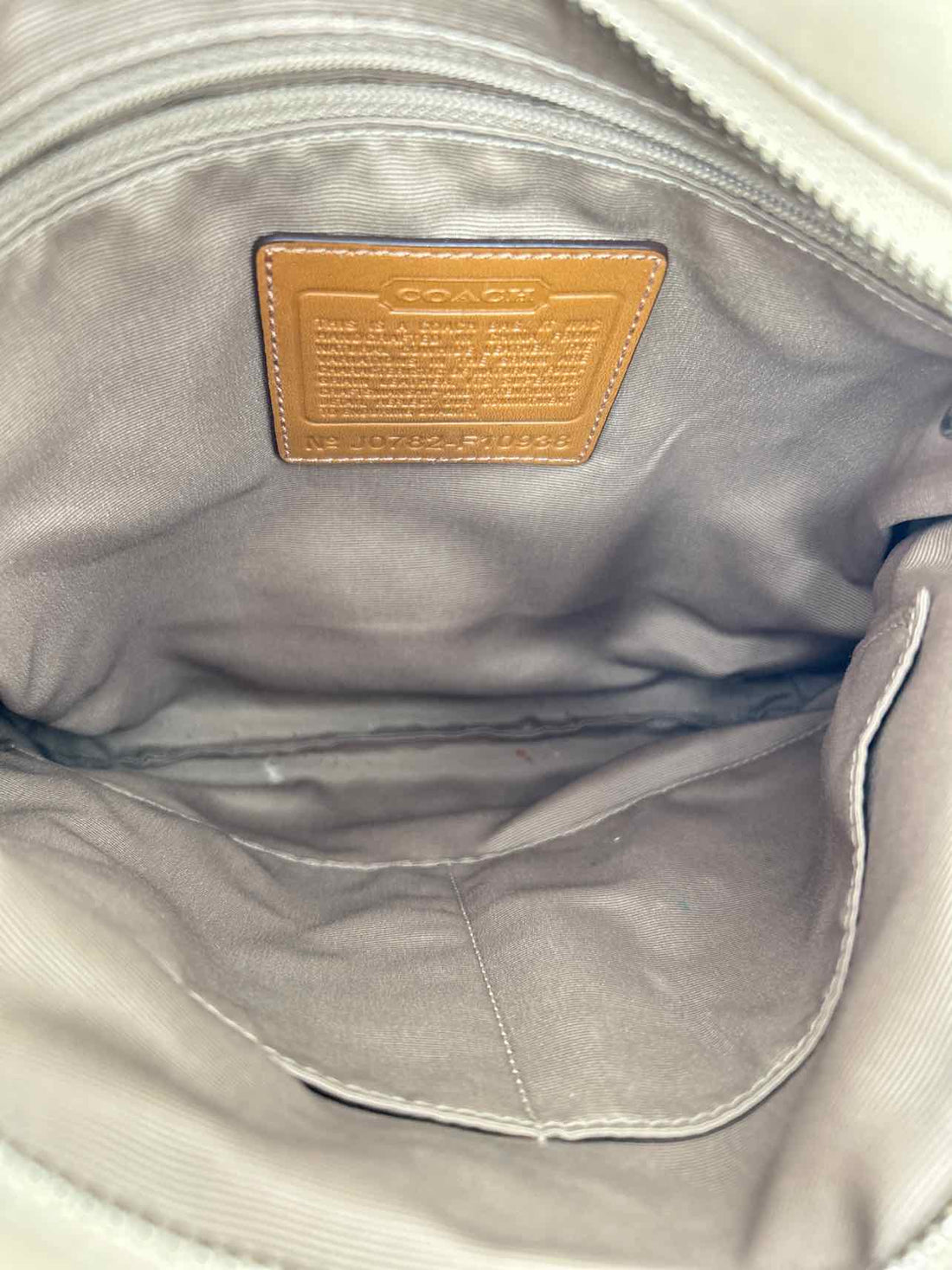 Coach Beige Leather Pre Owned Crossbody