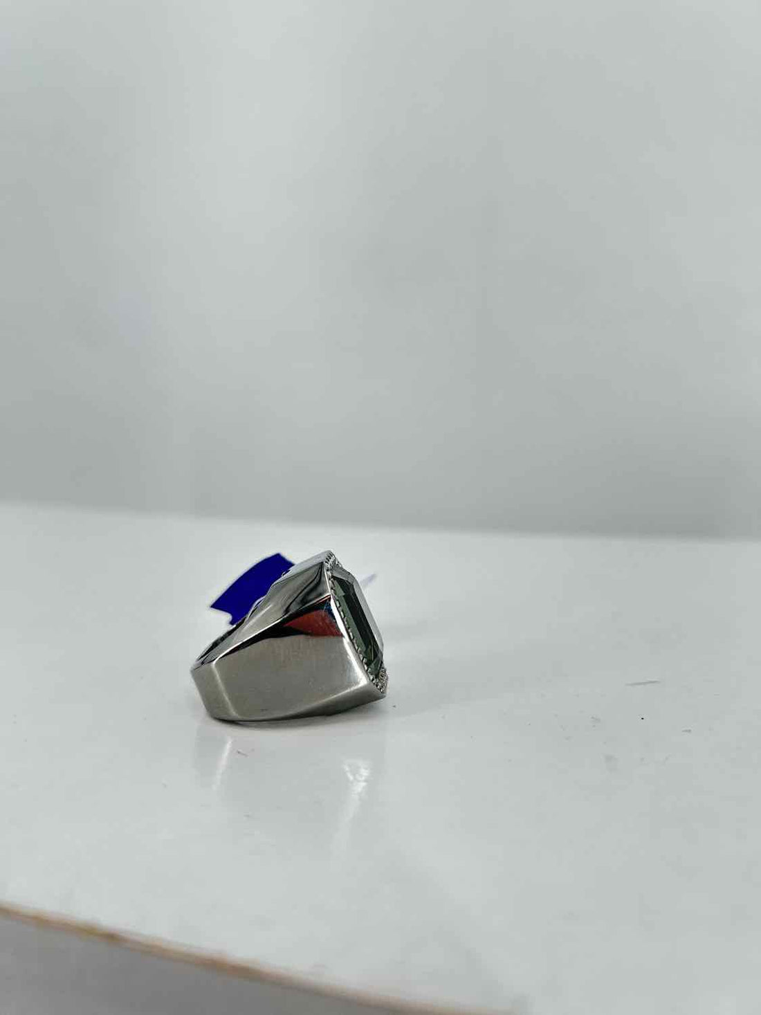 Swarovski Crystal Size 6.5 Rhodium Plated Pave Crystal Silver Meteor Ring