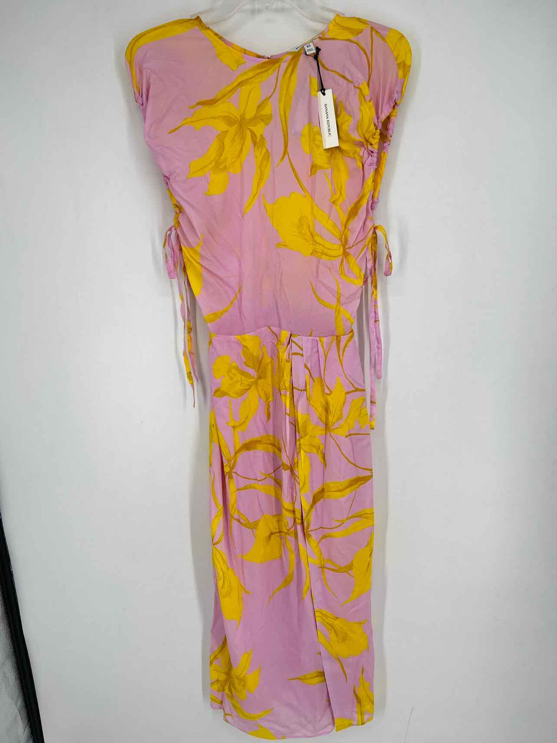 Banana Republic Size XS Light Purple & Yellow Floral NWT Dress